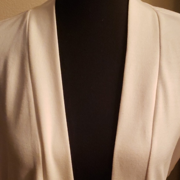 🧥 NWOT. DENIM & CO. CREAM CARDIGAN - Picture 2 of 8